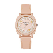 Load image into Gallery viewer, Silicone Relief Watch Fashionable Watch Casual Women's Watch Square Quartz Strap Simple Candy Color Women's Watch
