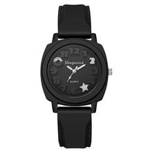 Load image into Gallery viewer, Silicone Relief Watch Fashionable Watch Casual Women's Watch Square Quartz Strap Simple Candy Color Women's Watch
