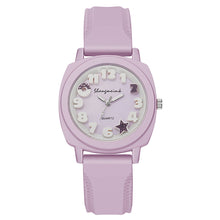 Load image into Gallery viewer, Silicone Relief Watch Fashionable Watch Casual Women's Watch Square Quartz Strap Simple Candy Color Women's Watch
