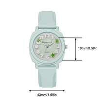 Load image into Gallery viewer, Silicone Relief Watch Fashionable Watch Casual Women's Watch Square Quartz Strap Simple Candy Color Women's Watch

