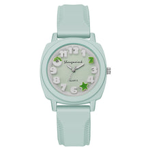 Load image into Gallery viewer, Silicone Relief Watch Fashionable Watch Casual Women's Watch Square Quartz Strap Simple Candy Color Women's Watch
