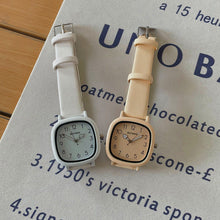 Load image into Gallery viewer, Small Dial Solid Color Square Dial Watch for Women Elegant Silicone Strap Watch Fashionable Campus Creative Style Watch
