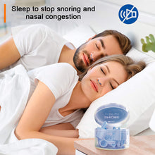 Load image into Gallery viewer, 8PCS/Box Mini Blue Soft Snore Stopper Anti Snore Clip Snoring Device Device Nasal Obstruction Congestion Aid
