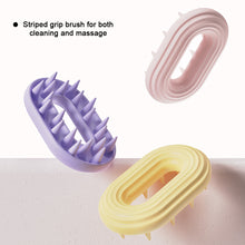 Load image into Gallery viewer, Rubber Hair Brush Hair Catcher Cleaning Hair Brush Massage Tool Scalp Cleaner Silicone Comb Silicone Brush
