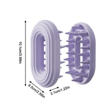 Load image into Gallery viewer, Rubber Hair Brush Hair Catcher Cleaning Hair Brush Massage Tool Scalp Cleaner Silicone Comb Silicone Brush
