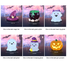 Load image into Gallery viewer, Halloween Night Light Wizard Ghost Micro Landscape Gardening Small Accessories Cute Witch Pumpkin Creative Car Night Light Ornament
