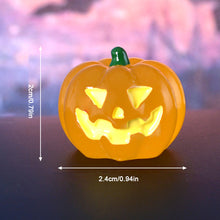 Load image into Gallery viewer, Halloween Night Light Wizard Ghost Micro Landscape Gardening Small Accessories Cute Witch Pumpkin Creative Car Night Light Ornament
