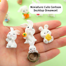 Load image into Gallery viewer, Shrink Cute Cartoon Rabbit Surprise Independent Blind Bag Simulation Animal Little White Rabbit Mini Model Ornament Gift
