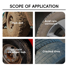 Load image into Gallery viewer, 100ML Durable Car Tire Cleaner Paste Auto Rubber Parts Shiny Paste And Tire Brightener Protector For Car Care Tool
