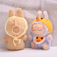 Load image into Gallery viewer, Mini Plush Doll's Clothes Outfit Accessories For 17cm Labubu Dolls Handmade Yellow Duck Bib Clothing Gift
