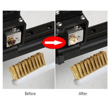 Load image into Gallery viewer, 3D Printer Cleaner Tool Wire Toothbrush Copper Brush Handle For Nozzle Heater Block Hotend Cleaning Hot Bed Parts
