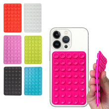 Load image into Gallery viewer, Double Side Silicone Suction Pad for Mobile Phone Fixture Suction Cup Backed Adhesive Silicone Rubber Sucker Pad for Fixed Pad
