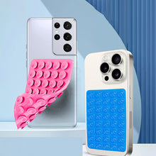Load image into Gallery viewer, Double Side Silicone Suction Pad for Mobile Phone Fixture Suction Cup Backed Adhesive Silicone Rubber Sucker Pad for Fixed Pad
