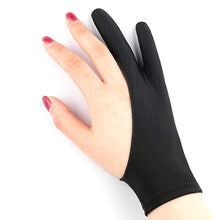 Load image into Gallery viewer, Drawing Glove Palm Rejection Two Finger Gloves for Apple IPad Capacitive Tablet Screen Artist Right/Left Hand Graphic Tablet
