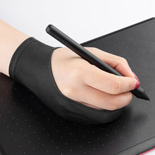 Load image into Gallery viewer, Drawing Glove Palm Rejection Two Finger Gloves for Apple IPad Capacitive Tablet Screen Artist Right/Left Hand Graphic Tablet
