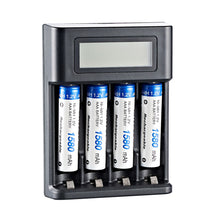 Load image into Gallery viewer, LCD Display AA / AAA Battery USB Charger 4 Slots For NI-MH /NI-CD AA AAA 1.2V Rechargeable Battery Indicator Battery Charger
