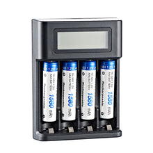 Load image into Gallery viewer, LCD Display AA / AAA Battery USB Charger 4 Slots For NI-MH /NI-CD AA AAA 1.2V Rechargeable Battery Indicator Battery Charger
