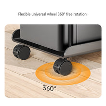Load image into Gallery viewer, Adjustable Mobile CPU Stand Ventilated Computer Tower Stand PC Tower Stand with 4 Caster Wheels Fits Most PC Under Desk Holder
