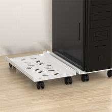 Load image into Gallery viewer, Adjustable Mobile CPU Stand Ventilated Computer Tower Stand PC Tower Stand with 4 Caster Wheels Fits Most PC Under Desk Holder
