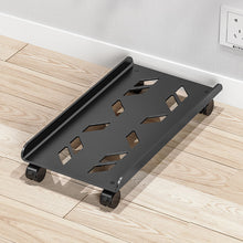 Load image into Gallery viewer, Adjustable Mobile CPU Stand Ventilated Computer Tower Stand PC Tower Stand with 4 Caster Wheels Fits Most PC Under Desk Holder
