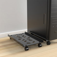 Load image into Gallery viewer, Adjustable Mobile CPU Stand Ventilated Computer Tower Stand PC Tower Stand with 4 Caster Wheels Fits Most PC Under Desk Holder
