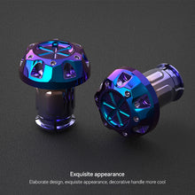 Load image into Gallery viewer, 2Pcs Motorcycle Handlebars Grips Bar Ends Plug Handle Bar Sliders Burning Titanium For YAMAHA EROX155 NVX155 XMAX300 17.5mm Internal Diameter
