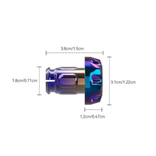 Load image into Gallery viewer, 2Pcs Motorcycle Handlebars Grips Bar Ends Plug Handle Bar Sliders Burning Titanium For YAMAHA EROX155 NVX155 XMAX300 17.5mm Internal Diameter

