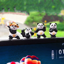 Load image into Gallery viewer, 4Pcs Kungfu Pandas Car Interior Center Console Navigator Screen Decoration Animal Navigation Decoration For Computer Display
