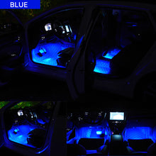 Load image into Gallery viewer, 2Pcs/Set 12V/5V USB LED Car Interior Atmosphere Backlight Ambient Mood Foot Light With Cigarette USB Lighter Decorative Lamp Auto Accessories
