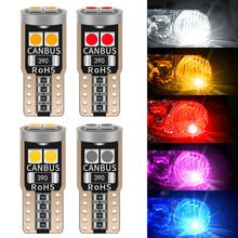 Load image into Gallery viewer, 1pc T10 Car License Light 6SMD 3030 Canbus W5W 194 168 LED Bulbs 12V Plate Interior Dome Lights Reading Lamp

