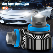 Load image into Gallery viewer, 12V H7 H11 H8 H9 9006 HB4 Car Lens Headlight Led Fog Light Bulb LED Fog Lamp White Yellow Ice Blue Turbo Fog Light
