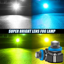 Load image into Gallery viewer, 12V H7 H11 H8 H9 9006 HB4 Car Lens Headlight Led Fog Light Bulb LED Fog Lamp White Yellow Ice Blue Turbo Fog Light
