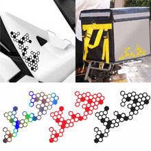 Load image into Gallery viewer, Motorcycle Front Face Fender Box Stickers Modification Honeycomb Style Reflective Decal Waterproof
