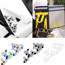 Load image into Gallery viewer, Motorcycle Front Face Fender Box Stickers Modification Honeycomb Style Reflective Decal Waterproof

