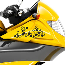 Load image into Gallery viewer, Motorcycle Front Face Fender Box Stickers Modification Honeycomb Style Reflective Decal Waterproof

