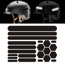 Load image into Gallery viewer, Motorcycle Helmets Invisible Black Reflective Stickers Simple And Effective Reflective Tape For Helmets Bikes Motorcycles
