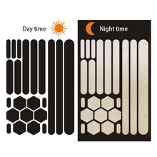 Load image into Gallery viewer, Motorcycle Helmets Invisible Black Reflective Stickers Simple And Effective Reflective Tape For Helmets Bikes Motorcycles
