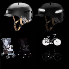 Load image into Gallery viewer, Motorcycle Helmets Invisible Black Reflective Stickers Simple And Effective Reflective Tape For Helmets Bikes Motorcycles
