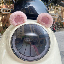 Load image into Gallery viewer, 2Pcs Car Motorcycle Helmet Decoration Electric Bike Soft Plush Little Bear's Ears For Motocross Full Face Off Road Helmet Sticker
