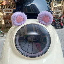 Load image into Gallery viewer, 2Pcs Car Motorcycle Helmet Decoration Electric Bike Soft Plush Little Bear's Ears For Motocross Full Face Off Road Helmet Sticker
