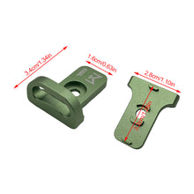 Load image into Gallery viewer, CQB Aluminum Shoulder Strap Buckle Outdoor Tactical Rope Buckle For MOK System
