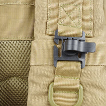 Load image into Gallery viewer, 1PC Outdoor Fan Loadable D-Buckle 360° Rotary Flashlight Water Pipe Clamp Hanging Ring Buckle For MOLLE Webbing
