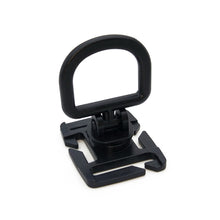 Load image into Gallery viewer, 1PC Outdoor Fan Loadable D-Buckle 360° Rotary Flashlight Water Pipe Clamp Hanging Ring Buckle For MOLLE Webbing
