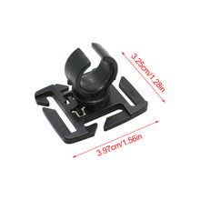 Load image into Gallery viewer, 1PC Outdoor Fan Loadable D-Buckle 360° Rotary Flashlight Water Pipe Clamp Hanging Ring Buckle For MOLLE Webbing
