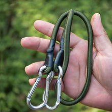 Load image into Gallery viewer, 1PC 30-120CM Multi-Purpose Outdoor Camping Elastic Rope With Hiking Buckle 8MM Thick Luggage Binding Elastic Rope Tent Clothesline
