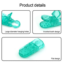 Load image into Gallery viewer, 5PCS Multi-Functional Plastic Duck Beak Clamp Strong Bite Crocodile Inverted Tooth Design Backpack Tent File Clamp
