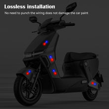 Load image into Gallery viewer, Mortorcycle Solar Power LED Warning Light Night Ride Tail Light Anti-rear Strobe Light for Motorcycle Electric Vehicle Bicycle
