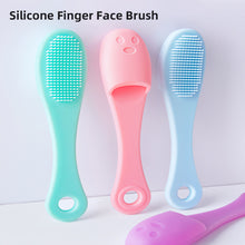 Load image into Gallery viewer, Portable Soft Silicone Finger-cot Facial Brush Nose Cleaning Facial Cleansing Massage Brush Durable Multi-functional Skin Care Tool

