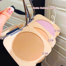 Load image into Gallery viewer, Matte Oil Control Makeup Pressed Powder Waterproof Sweatproof Long-lasting Concealer Setting Powder Makeup Cosmetics
