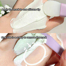 Load image into Gallery viewer, Double Head Silicone Facial Mask Brush Non-deformable Facial Cleansing Scraper Smear Facial Mask Brush Soft Washable Beauty Tool
